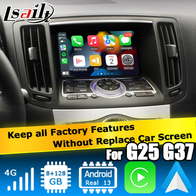 Infiniti G series Skyline G37 G25 G35 Q40 V36 Android 13 video interface with carplay android auto