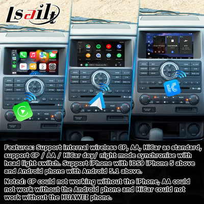 Nissan Armada TA60 factory style Android multimedia video interface, support wireless Carplay Android Auto