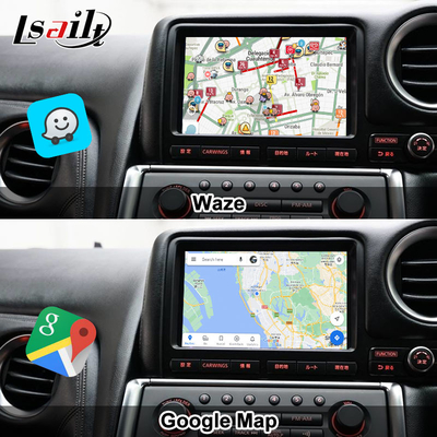 Lsailt Android Multimedia Interface for GT-R GTR R35 2011-2016 Wireless Carplay Interface Included YouTube, GPS,8+128 GB