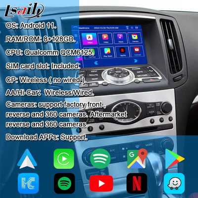 8G Android Infotainment Module for Infiniti G35 G37 Q60 Q40 2008-2016 Included YouTube , Google Play by Lsailt