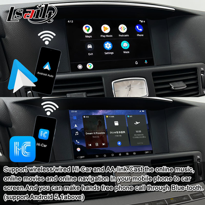 8G Qualcomm Android Multimedia Interface for Infiniti Q70 M45 M25 2010- Wireless CarPlay Box, Android Auto, NetFlix