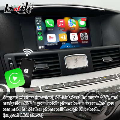 8G Qualcomm Android Multimedia Interface for Infiniti Q70 M45 M25 2010- Wireless CarPlay Box, Android Auto, NetFlix
