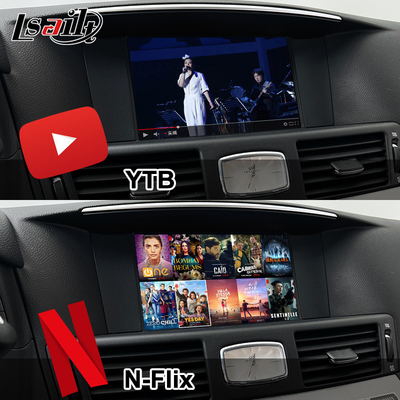 8G Qualcomm Android Multimedia Interface for Infiniti Q70 M45 M25 2010- Wireless CarPlay Box, Android Auto, NetFlix