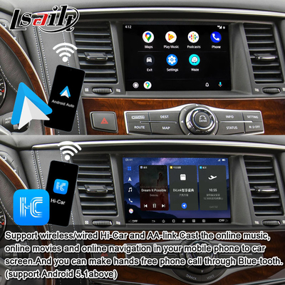 8G Android Infotainment Module for Infiniti QX80 QX56 Nissan Patrol 20100-2021 Wireless CarPlay Interface, YouTube