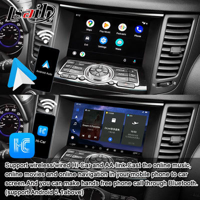 Lsailt 8G Android Multimedia Interface for Infiniti QX70 FX35 FX37 2008-2017 Integrated Wireless CarPlay, Android Auto