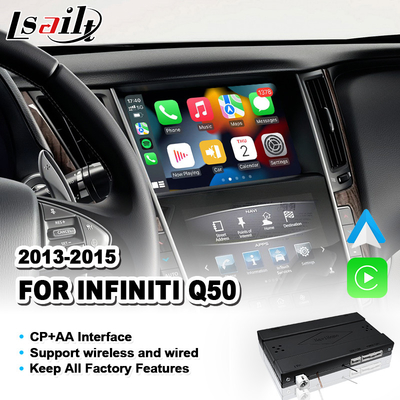 Wireless Android Auto Carplay Integration Interface for 2013-2015 Infiniti Q50
