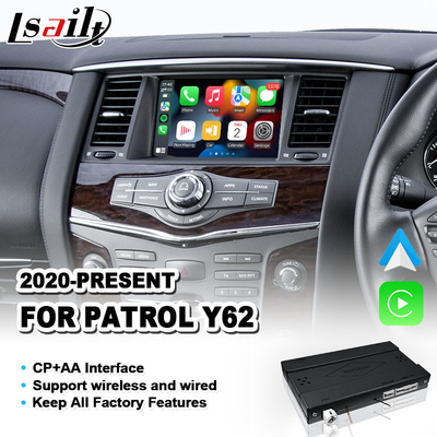 Carplay Android Auto Multimedia Interface for 2020-2023 Nissan Patrol Y62