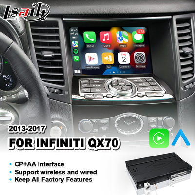 Lsailt Wireless Android Auto Mirrorlink Carplay Interface for 2013-2017 Infiniti QX70