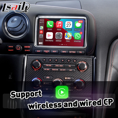 Lsailt Android Auto CP AA OEM Integration Video Interface Carplay for Nissan GTR GT-R R35 2011-2016