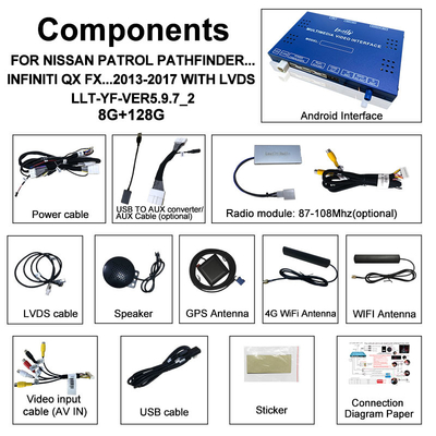 Lsailt OEM Integration Android Multimedia Video Interface for Pathfinder R51 Nissan Navara D40 CarPlay&Android Auto Retrofit