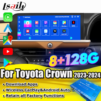 Android 13 Multimedia Interface for Toyota Crown 2023-2024 Royal Majesta Athlete Infotainment Module OEM Retrofit