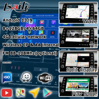 8 Inch Android auto carplay video interface video interface for toyota avalon touch 3 2018-present