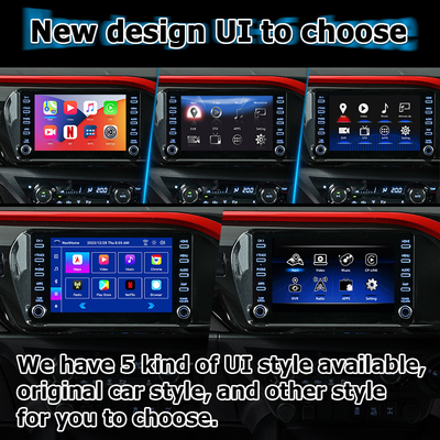 Toyota Hilux Android 13 multimedia video interface wireless carplay android auto touch 3