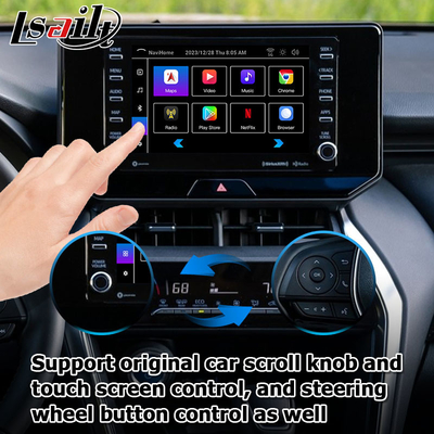 Toyota Harrier Venza Android 13 multimedia video interface 2019-present wireless carplay android auto