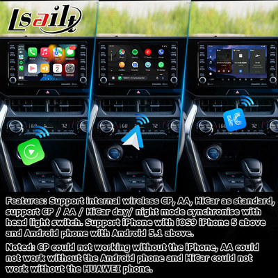 Toyota Harrier Venza Android 13 multimedia video interface 2019-present wireless carplay android auto