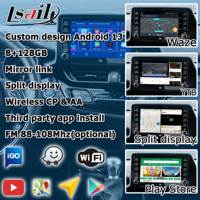 Toyota C-HR CHR Android 13 multimedia interface with wireless android auto carplay