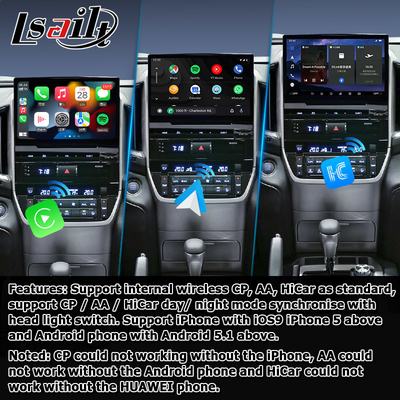 Car Android 13 navigation box for Toyota LC200 GXR Fujitsu unit Carplay waze youtube rear view etc