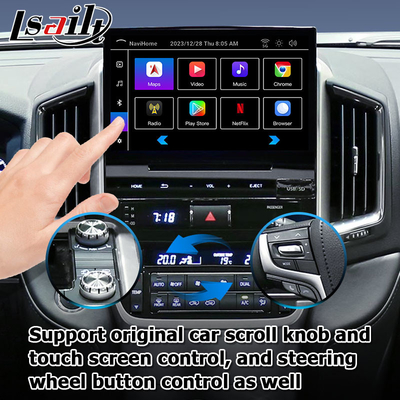 Car Android 13 navigation box for Toyota LC200 GXR Fujitsu unit Carplay waze youtube rear view etc