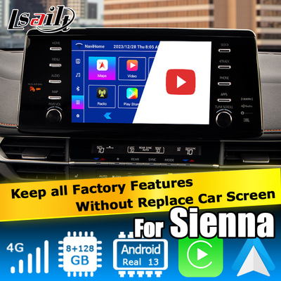 Car Multimedia video Interface Android auto carplay interface For TOYOTA Sienna