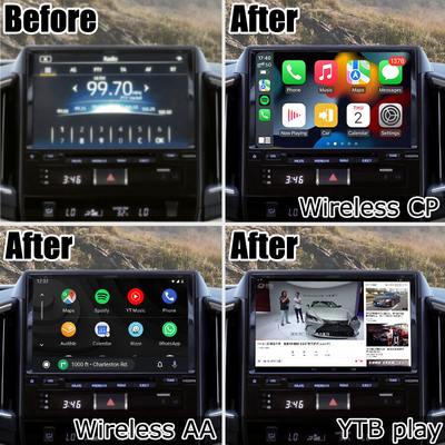 Android 13 video interface for Toyota Land Cruiser LC200 GXR with rear view WiFi carplay android auto