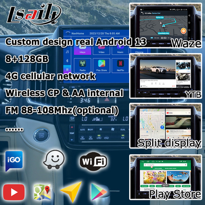 Android 13 video interface for Toyota Land Cruiser LC200 GXR with rear view WiFi carplay android auto