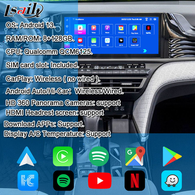 Android 13 Multimedia Video Interface for Toyota Camry 2025 Sienna RAV-4 OEM Retrofit Infotainment Module Included YouTube, NetFlix, Google Play