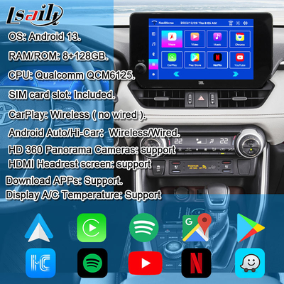 Android 13 Android Infotainment Interface for Toyota RAV-4 2023-Crown, Alphard, Harrier OEM Screen Upgrade with Android Multimedia System , YouTube