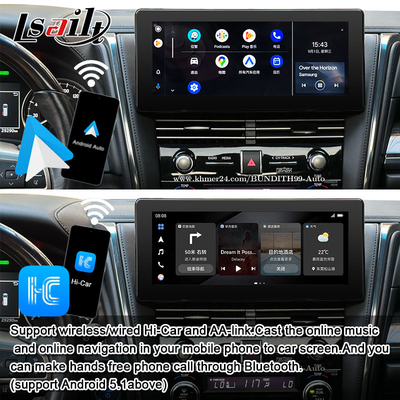 Android 13 Lexus Video Interface OEM Screen Upgrade for LM350 LM500H NX RX ES Retrofit Kits Included YouTube , NetFlix,Wireless CarPlay