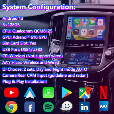 Lsailt Android Multimedia Video Interface for 2012-2018 Toyota Crown S210 AWS210 GRS210 GWS214 Majesta Athlete