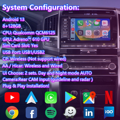 Lsailt Android Multimedia Video Interface for Toyota Land Cruiser LC200 V8 LC 200 2012-2015