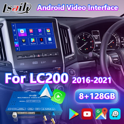 Lsailt Android Multimedia Video Interface for 2016-2021 Toyota Land Cruiser LC 200 GXL VX VXR VX-R Sahara LC200