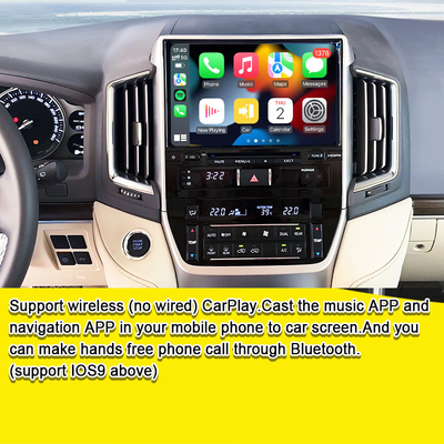 Android Multimedia Interface for Land Cruiser GX_R 2018-2021 LC200 Wireless Apple CarPlay&Android Auto Retrofit Upgrade