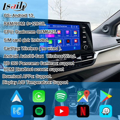 OEM Integration and Retrofit Android Interface for Toyota Sienna 2018-2021 Camry, RAV-4 In-Car Multimedia Support YouTube, NetFlix, 360 Degree Camera