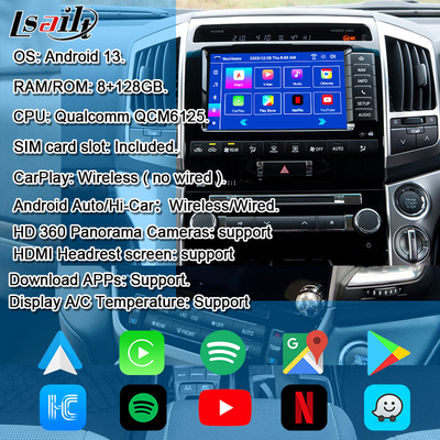 OEM Android Upgrade Module for Land Cruiser 2013-2021 Wireless CarPlay Kit Integration YouTube, Google Map, Android Auto
