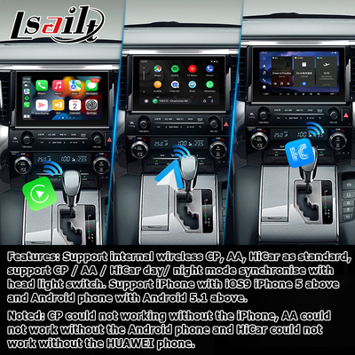 Toyota Alphard Vellfire AH40 Android carplay video interface