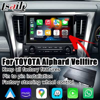 Toyota Alphard Vellfire AH30 series pure OEM style Carplay android auto box 2015-2022 model