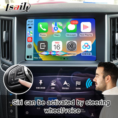 Q50 Q60 OEM Apple CarPlay Upgrade Module Integration Mobile Phone Mirroring, AC Temperature Display, Google Map, Spotify