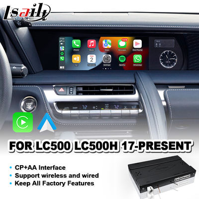 Lsailt Wireless Android Auto Carplay Interface for 2017-Present Lexus LC 500h 500 LC500 LC500h