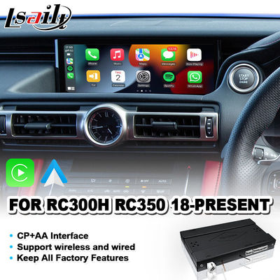 Lsailt Wireless Android Auto Carplay Interface for 2018-Present Lexus RC 350 RC300 RCF RC300h RC350