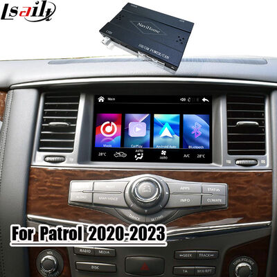 CarPlay Interface for Patrol 2020-2023 Nissan Y62 Australian Version Integrated Wireless Android Auto, Mobile Phone Mirroring, Reverse Camera