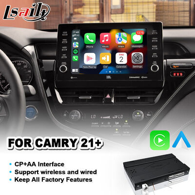 Lsailt Wireless Android Auto Carplay Interface for 2021-2024 Toyota Camry Hybrid XSE XLE SL SE XV70