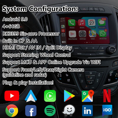 Lsailt Android Navigation Video Interface for 2013-2016 Opel Insignia