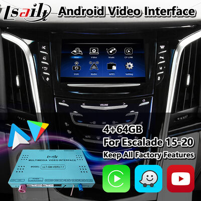 Lsait Android Navigation Multimedia Video Interface for 2015-2020 Cadillac Escalade CUE System with Carplay