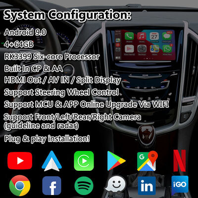 Lsailt Android Multimedia Video Interface for 2012-2016 Cadillac SRX CUE System with Carplay
