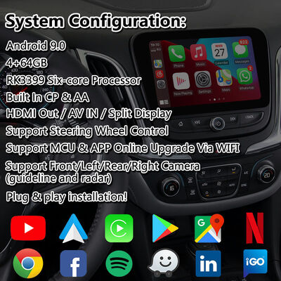 Lsailt Android Carplay Navigation Multimedia Interface for Chevrolet Equinox Mylink System