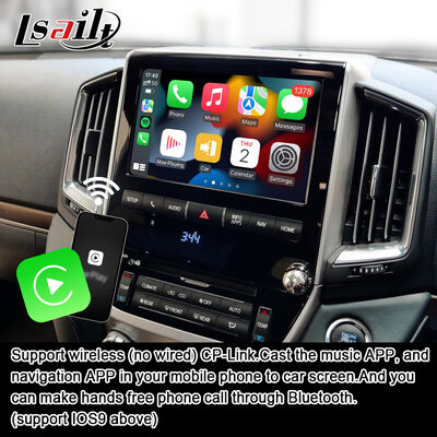 Android 13 Multimedia Video Interface for Land Cruiser LC200 VXR VX GXL Sahara V8 2013-2021 OEM Screen Upgrade with Wireless CarPlay,YouTube