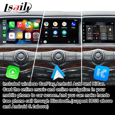 Android 13 Multimedia Module for Armada Patrol Y62 Quest OEM Screen Upgrade with Wireless CarPlay,YouTube, Google Map