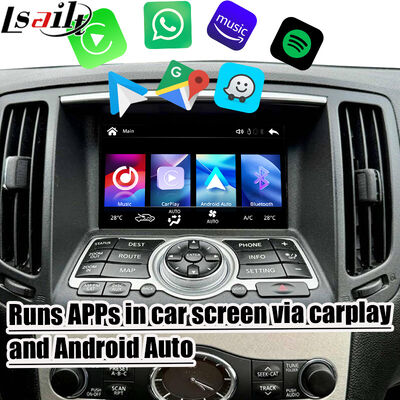 Lsailt 7 Inches Wireless Android Auto CarPlay Screen for Infiniti G37 G25 G35 Skyline 370GT (V36) Q40 2007-2014 HD Touch DisPlay