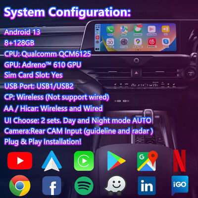 Lsailt Android Interface GPS Navigation Box for 2023-Present Toyota Crown