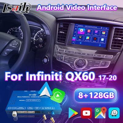 Lsailt GPS Navigation Android Carplay Interface for 2017-2020 Infiniti QX60